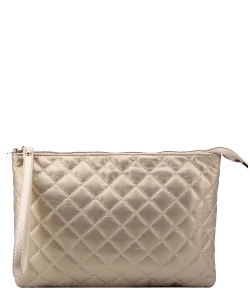 Quilted Clutch Crossbody Bag NY103 GOLD