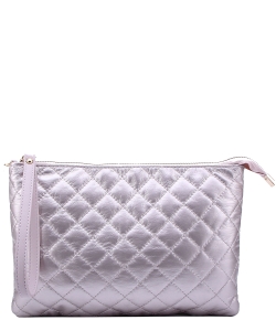 Quilted Clutch Crossbody Bag NY103 PINK