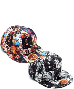 Package of 6 Pieces Magazine Cover Collage Baseball Cap OC405