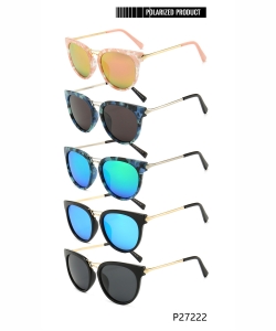 1 Dozen Pack Designer Inspired Womens  Polarized Fashion Sunglasses P27222