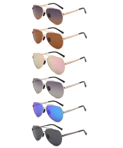 1 Dozen Pack Assorted Color Fashion Sunglasses P6404