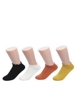 12 Pairs Basic Ankle High Socks SO320020