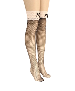 12 pcs Lace Thigh High Fishnet Socks SO400001