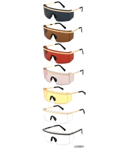 12 Pieces/Pack Unisex Designer Western Sunglasses U20801