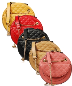 Package of 6 Pieces Round Crossbody Bag XB1796