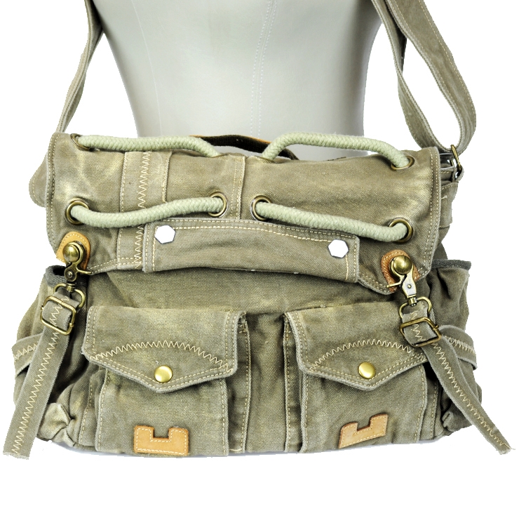 Military Style Cross Body Fabric Bags w/ Multi Pockets: Wholesale ...