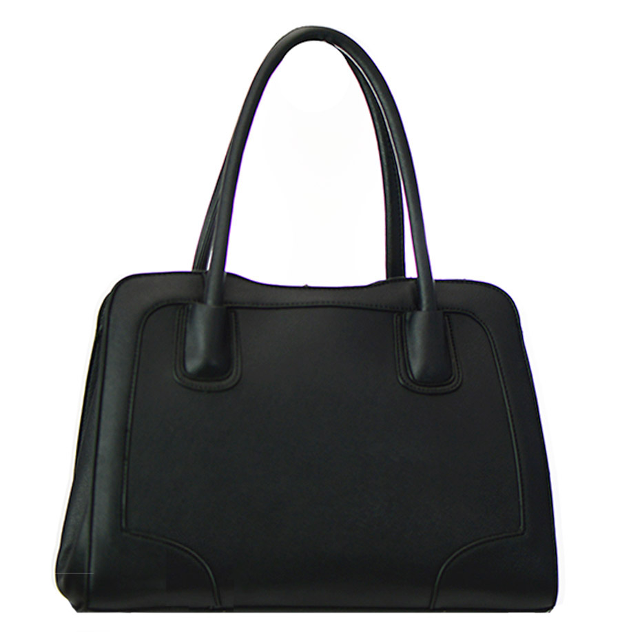 Rhinestones Faux Leather Shoulder Handbag L0273 38134 Black
