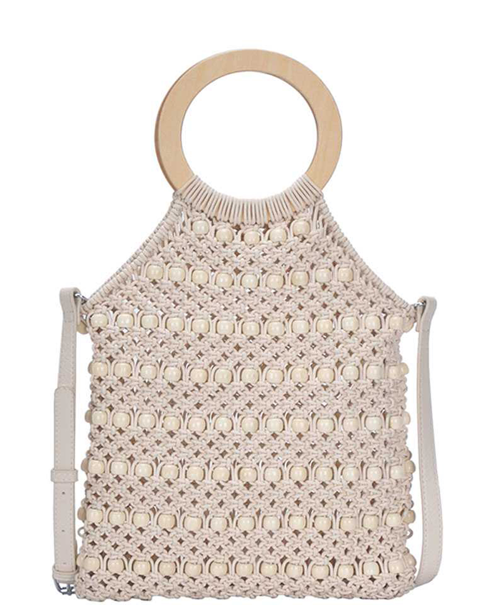 Fashion String Woven Tote Bag BGA-85370