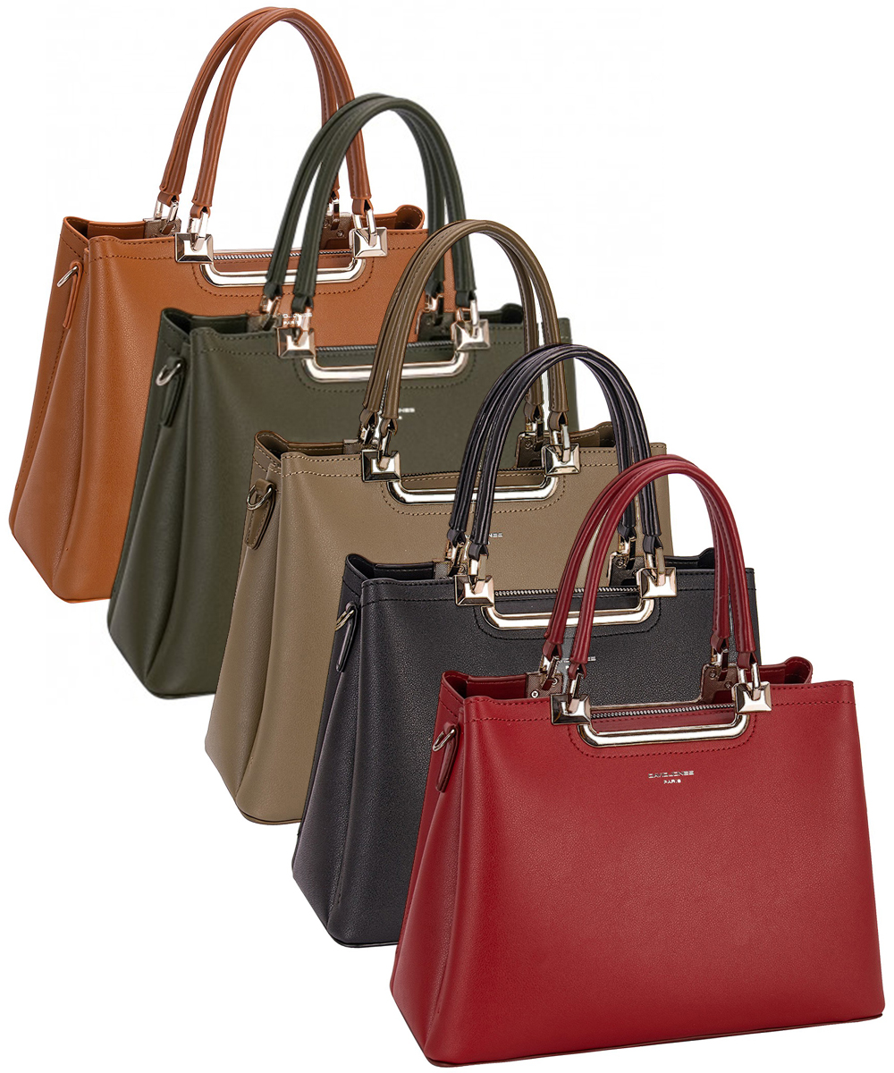 David Jones 6920-3 Tote Style Handbag (3 Colours )