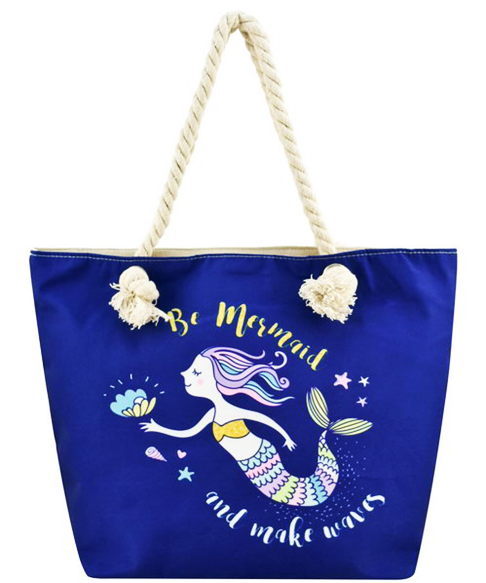 Designer Mermaid Canvas Tote Bag