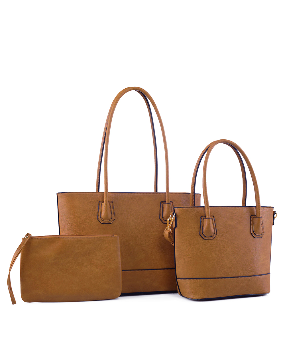 Fashion Faux Leather 3 in 1 Handbag FC19116
