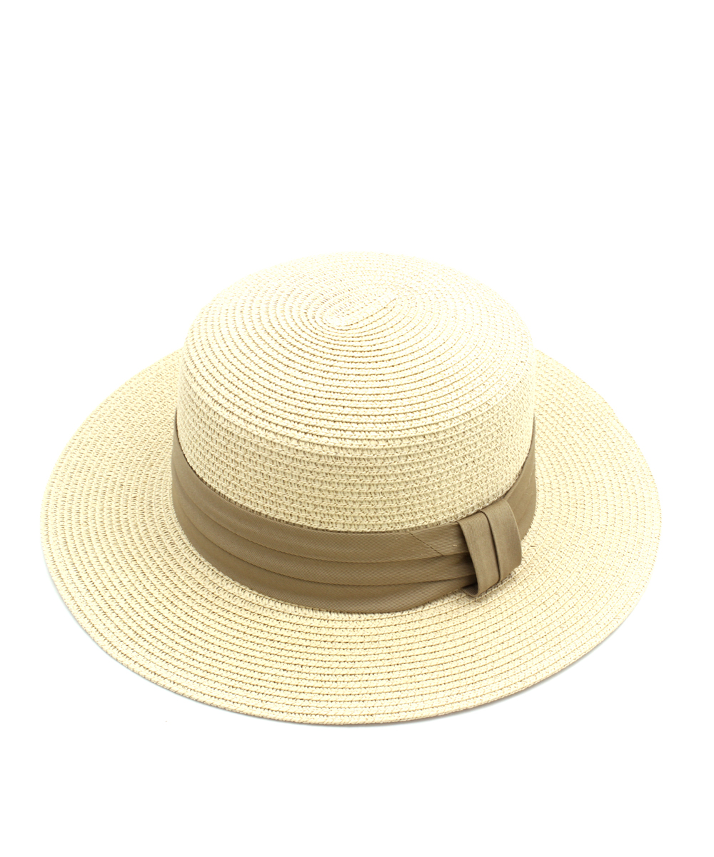 Round Flat Top Straw Hat HA300280