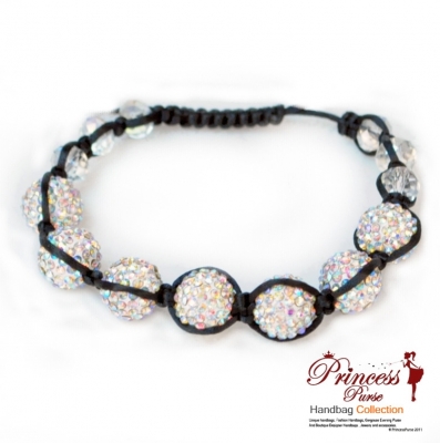 Stylish and high-class fashion bangles with crystal ball accen