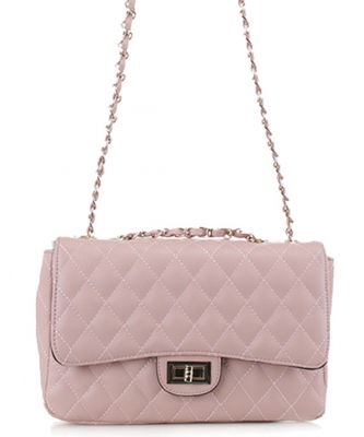 Quilted Twistlock Satchel Crossbody XB20031