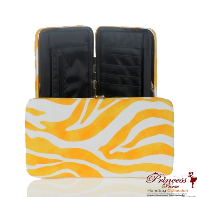 Designer Inspired Yellow Zebra Print Wallet