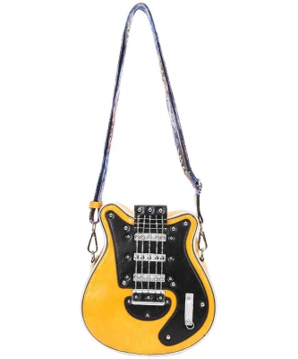 Guitar Shape Crossbody Bag 34-1242