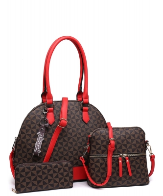 Monogram 3-in-1 Dome Satchel Set 51913