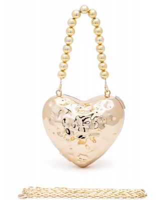 Heart Shape Molded Swing Clutch Bag 664