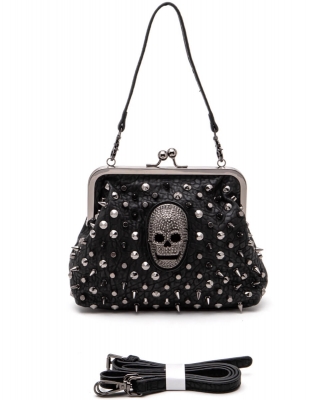 Skull Stud Shoulder Bag 7082-2