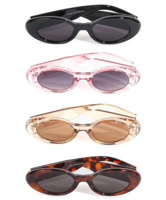 Acetate Oval Frame Sunglasses Set 80831SUN-SN