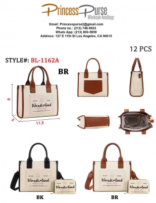 2n1 Wonderland Shoulder Bag Wallet Set BL-1162A