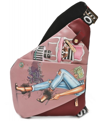 Nicole Lee Sling Backpack Crossbody Bag BP16695