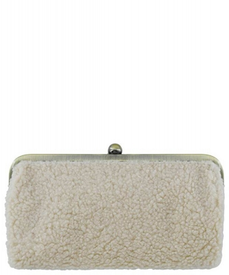 Terry Fur Kiss Lock Clutch Wallet BP208SH
