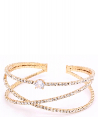 Criss Rhinestone Cuff BS810014