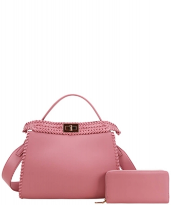 Fashion Satchel with Wallet Set BZ-1143W