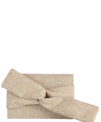 Linen Bow Bifold Clutch CL0132SW