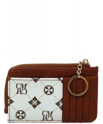 CM Monogram Card Holder Keychain Wallet CM003