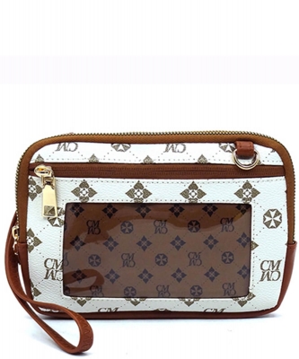 Monogram Cell Phone Crossbody Bag Clutch CM007