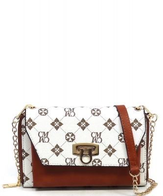 Monogram Zip Around Crossbody Clutch Wallet CM2745
