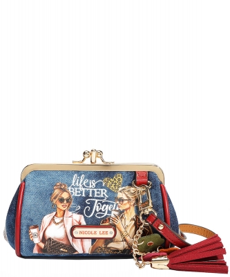 Kiss Lock Coin Purse Wristlet By Nicole lee CP6614D