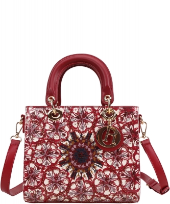 Fasion Flower Pattern Shoulder Bag DF1-1133