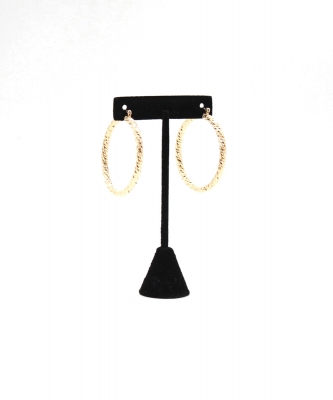 Hoop Twisted Textures Earring EH702650GDGD