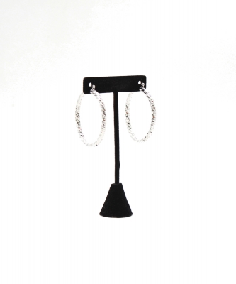 Hoop Twisted Textures Earring EH702650SVSV