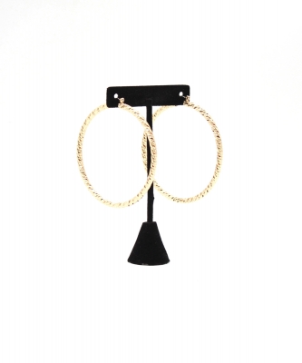 Hoop Twisted Textures Earring EH702670GDGD