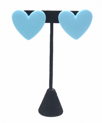 Heart Shaped Fashion Earrings ES700118 AQUA