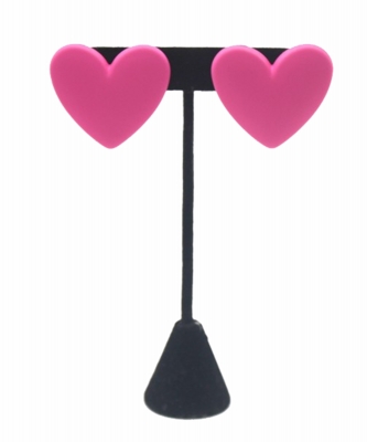 Heart Shaped Fashion Earrings ES700118 FUCHSIA