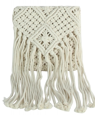 Macrame Hand-Woven Knitted Fringe Crossbody Bag EWB107