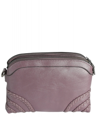 Braided Stripe Crossbody Bag EWB110
