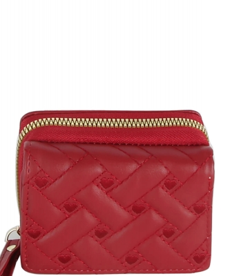 Heart Quilted Tri-fold Wallet EWB113