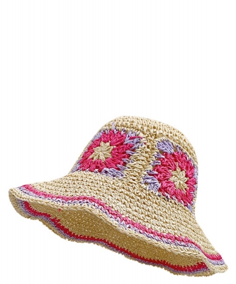 Straw Flower Bucket Hat EWB151