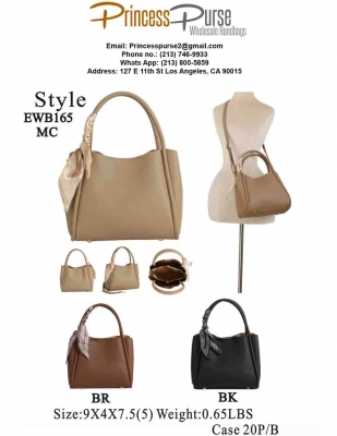 Fashion Scarf Top Handle Satchel EWB165