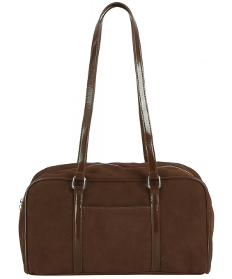 Faux Suede Boston Bag EWB197