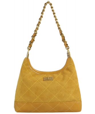 Faux Suede Woven Shoulder Bag EWB236