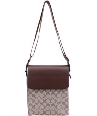 Unisex Oval Print Large Messenger-Crossbody FT-1017