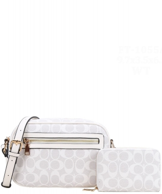 Oval Monogram Crossbody Bag With Wallet FT-1055A