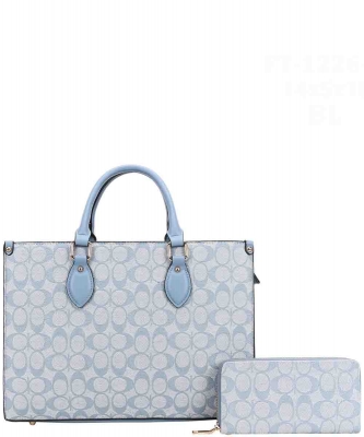 Oval Monogram Tote Bag With Wallet FT-1226-W